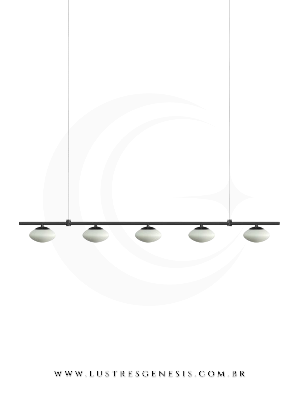 Luminaria de Teto Pendente Moderno Jou Metalúrgica Itamonte Lustre para Mesa Sala de Jantar, Sala de Estar, Quarto e Cozinha
